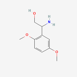 molecular formula C10H15NO3 B15325015 2-Amino-2-(2,5-dimethoxyphenyl)ethanol 