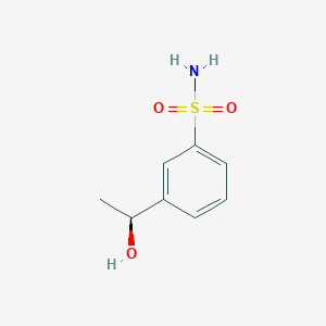 molecular formula C8H11NO3S B1532504 3-[(1S)-1-hydroxyethyl]benzene-1-sulfonamide CAS No. 1372452-60-2