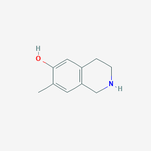 molecular formula C10H13NO B15325047 6-Isoquinolinol, 1,2,3,4-tetrahydro-7-methyl- 