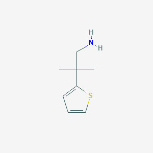 molecular formula C8H13NS B1532505 2-Methyl-2-(thiophen-2-yl)propan-1-amine CAS No. 339055-33-3