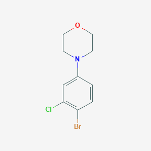 molecular formula C10H11BrClNO B1532508 4-Bromo-3-chloro-1-morpholinobenzene CAS No. 1279027-86-9