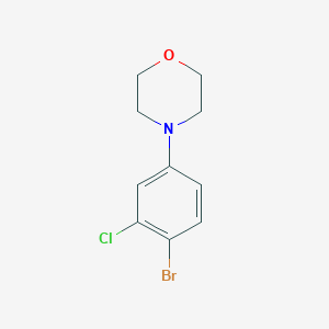 molecular formula C10H11BrClNO B1532508 4-(4-Bromo-3-chlorophenyl)morpholine CAS No. 1279027-86-9