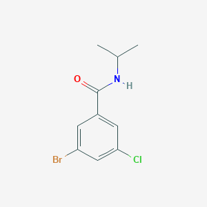 molecular formula C10H11BrClNO B1532512 3-Bromo-5-chloro-N-isopropyl-benzamide CAS No. 1329399-71-4