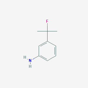 molecular formula C9H12FN B15325129 3-(2-Fluoropropan-2-YL)aniline 