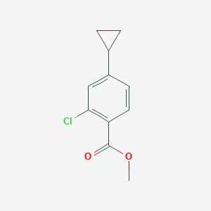 molecular formula C11H11ClO2 B1532515 Methyl 2-chloro-4-cyclopropylbenzoate CAS No. 875307-09-8