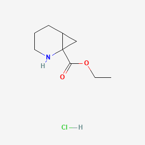 molecular formula C9H16ClNO2 B15325199 Ethyl2-azabicyclo[4.1.0]heptane-1-carboxylatehydrochloride 