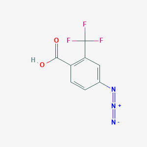 molecular formula C8H4F3N3O2 B1532520 4-Azido-2-trifluoromethylbenzoic acid CAS No. 2279124-17-1