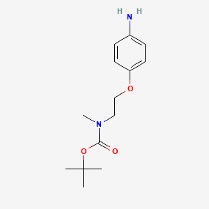 molecular formula C14H22N2O3 B1532521 Tert-butyl 2-(4-aminophenoxy)ethyl(methyl)carbamate CAS No. 1170071-27-8