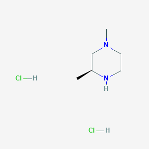 molecular formula C6H15ClN2 B1532522 (S)-1,3-Dimethylpiperazine dihydrochloride CAS No. 1152110-30-9