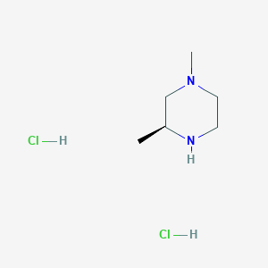 molecular formula C6H16Cl2N2 B1532522 (S)-1,3-二甲基哌嗪二盐酸盐 CAS No. 1152110-30-9