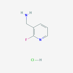 molecular formula C6H8ClFN2 B1532524 (2-氟吡啶-3-基)甲胺盐酸盐 CAS No. 859164-64-0