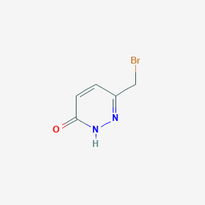molecular formula C5H5BrN2O B1532528 3(2H)-吡啶并嗪酮，6-(溴甲基)- CAS No. 1263413-86-0