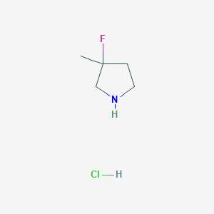 molecular formula C5H11ClFN B1532531 3-Fluoro-3-methylpyrrolidine hydrochloride CAS No. 1427380-91-3