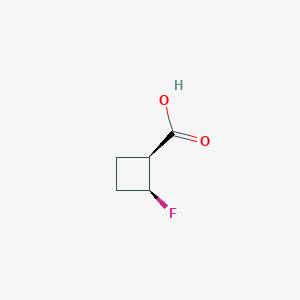 molecular formula C5H7FO2 B15325319 rac-(1R,2R)-2-fluorocyclobutane-1-carboxylic acid 