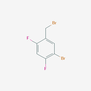 molecular formula C7H4Br2F2 B1532532 1-Bromo-5-(bromomethyl)-2,4-difluorobenzene CAS No. 1260863-32-8