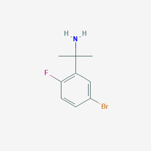 2-(5-Bromo-2-fluorophenyl)propan-2-amine