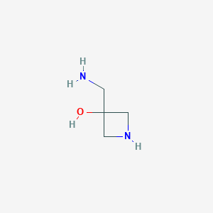 molecular formula C4H10N2O B15325414 3-(Aminomethyl)-3-azetidinol 