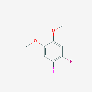 molecular formula C8H8FIO2 B1532542 1-Fluoro-2-iodo-4,5-dimethoxybenzene CAS No. 900175-06-6