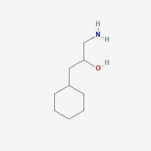 molecular formula C9H19NO B15325421 1-Amino-3-cyclohexylpropan-2-ol 