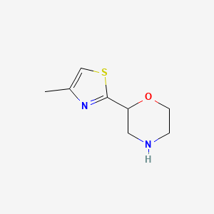 molecular formula C8H12N2OS B1532544 2-(4-Methyl-1,3-thiazol-2-yl)morpholine CAS No. 1258650-34-8