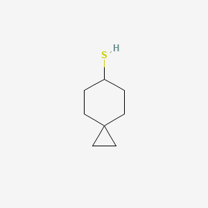 molecular formula C8H14S B15325464 Spiro[2.5]octane-6-thiol 