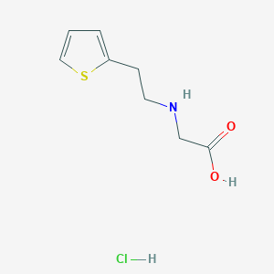 molecular formula C8H12ClNO2S B1532548 2-{[2-(Thiophen-2-yl)ethyl]amino}acetic acid hydrochloride CAS No. 1258640-11-7