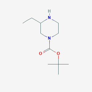 molecular formula C11H22N2O2 B153255 tert-Butyl 3-Ethylpiperazine-1-carboxylate CAS No. 438049-35-5