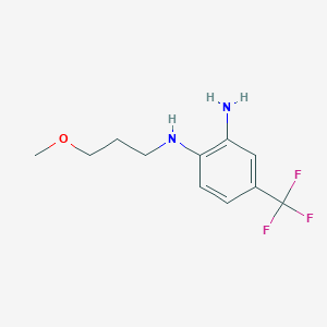 molecular formula C11H15F3N2O B15325509 n1-(3-Methoxypropyl)-4-(trifluoromethyl)benzene-1,2-diamine 