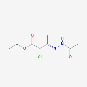 molecular formula C8H13ClN2O3 B1532555 Ethyl (3E)-3-(Acetylhydrazono)-2-chlorobutanoate CAS No. 66552-43-0