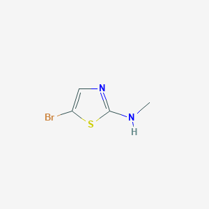 molecular formula C4H5BrN2S B1532557 5-Bromo-N-methyl-1,3-thiazol-2-amine CAS No. 37653-33-1