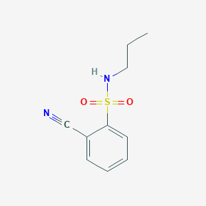 molecular formula C10H12N2O2S B15325589 2-cyano-N-propylbenzenesulfonamide 