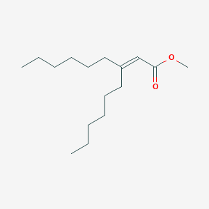 molecular formula C16H30O2 B15325597 Methyl 3-hexylnon-2-enoate 