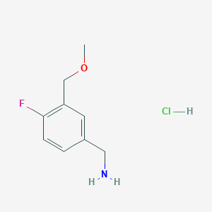 [4-Fluoro-3-(methoxymethyl)phenyl]methanamine hydrochloride