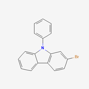 molecular formula C18H12BrN B1532562 2-Bromo-9-phenyl-9H-carbazole CAS No. 94994-62-4