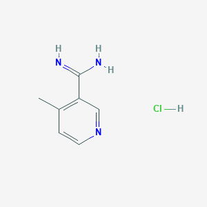 molecular formula C7H10ClN3 B1532564 4-Methylpyridine-3-carboximidamide hydrochloride CAS No. 1235441-55-0