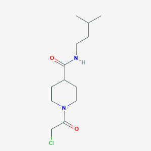 1-(2-chloroacetyl)-N-(3-methylbutyl)piperidine-4-carboxamide
