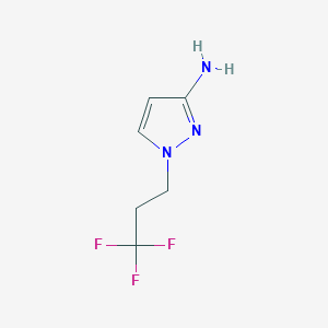 molecular formula C6H8F3N3 B1532573 1-(3,3,3-trifluoropropyl)-1H-pyrazol-3-amine CAS No. 1245772-40-0