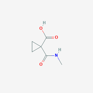molecular formula C6H9NO3 B1532577 1-(甲基氨基甲酰基)环丙烷-1-羧酸 CAS No. 1250809-34-7