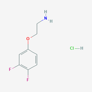 molecular formula C8H10ClF2NO B1532580 4-(2-Aminoethoxy)-1,2-difluorobenzene hydrochloride CAS No. 1258639-91-6