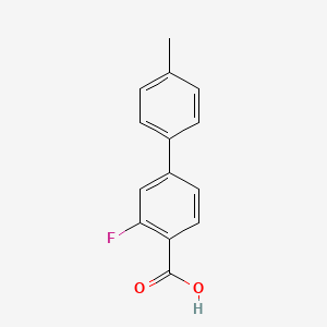 molecular formula C14H11FO2 B1532583 2-Fluoro-4-(4-methylphenyl)benzoic acid CAS No. 1184212-56-3