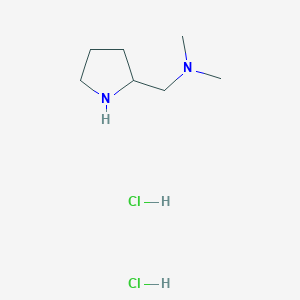 molecular formula C7H18Cl2N2 B1532590 N,N-Dimethyl-1-(pyrrolidin-2-yl)methanamine dihydrochloride CAS No. 224309-57-3