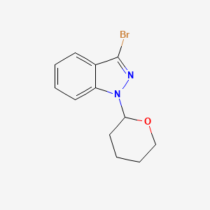 molecular formula C12H13BrN2O B1532591 3-Bromo-1-(tetrahydro-2H-pyran-2-yl)-1H-indazole CAS No. 60869-95-6