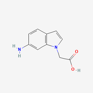 molecular formula C10H10N2O2 B15325923 2-(6-Amino-1h-indol-1-yl)acetic acid 