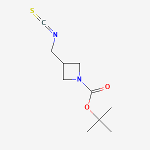 molecular formula C10H16N2O2S B15326154 Tert-butyl3-(isothiocyanatomethyl)azetidine-1-carboxylate 