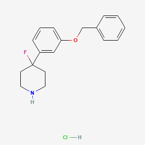 4-(3-benzyloxyphenyl)-4-fluoropiperidine Hydrochloride