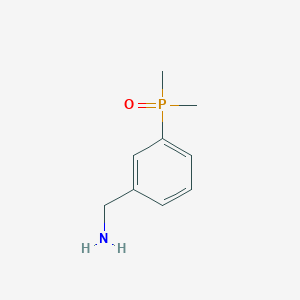 molecular formula C9H14NOP B1532621 (3-(Aminomethyl)phenyl)dimethylphosphine oxide CAS No. 2287301-67-9