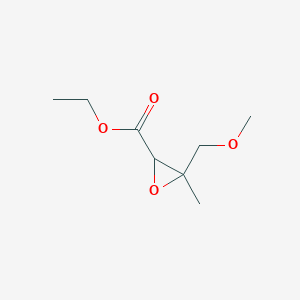 molecular formula C8H14O4 B15326283 Ethyl 3-(methoxymethyl)-3-methyloxirane-2-carboxylate 