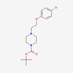 molecular formula C17H25BrN2O3 B1532633 tert-Butyl 4-(2-(4-bromophenoxy)ethyl)piperazine-1-carboxylate CAS No. 486422-47-3