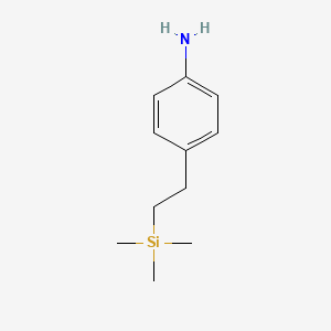 molecular formula C11H19NSi B1532638 4-[2-(Trimethylsilyl)ethyl]aniline CAS No. 17961-95-4