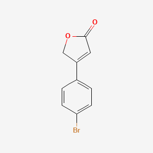molecular formula C10H7BrO2 B15326380 2(5H)-Furanone, 4-(4-bromophenyl)- CAS No. 87979-60-0